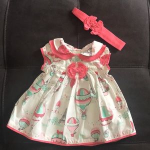 Gymboree Baby Girl Dress with Matching Headband